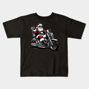 Santa’s Holiday Cheers Kids T-Shirt